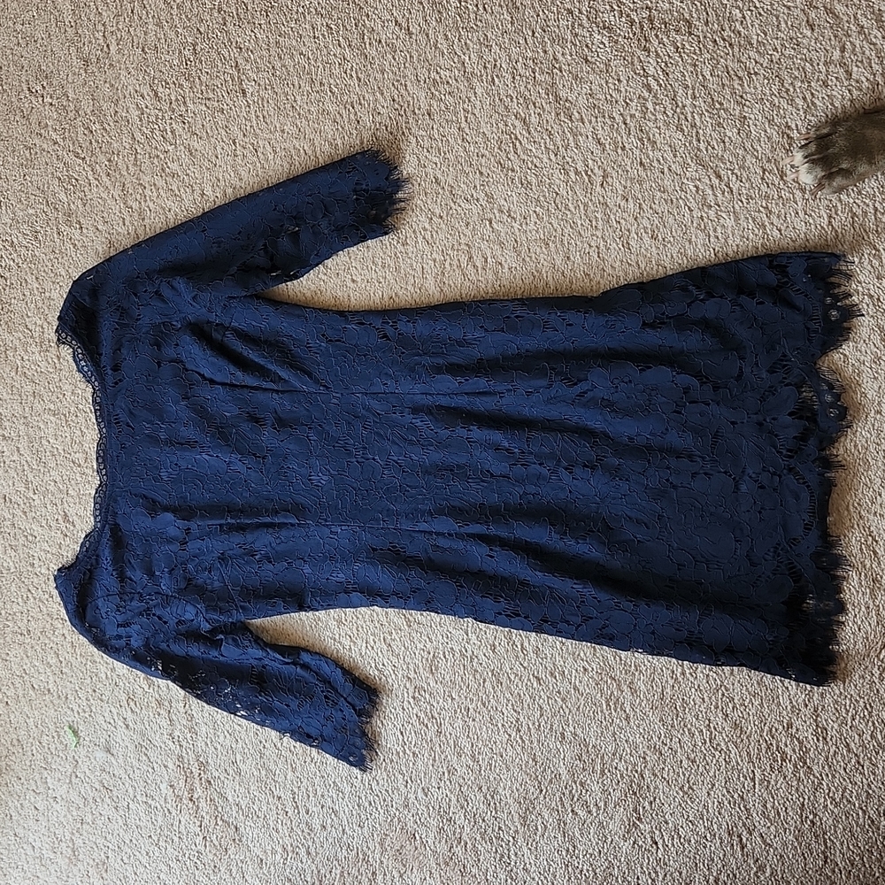 New size small navy blue lace dress